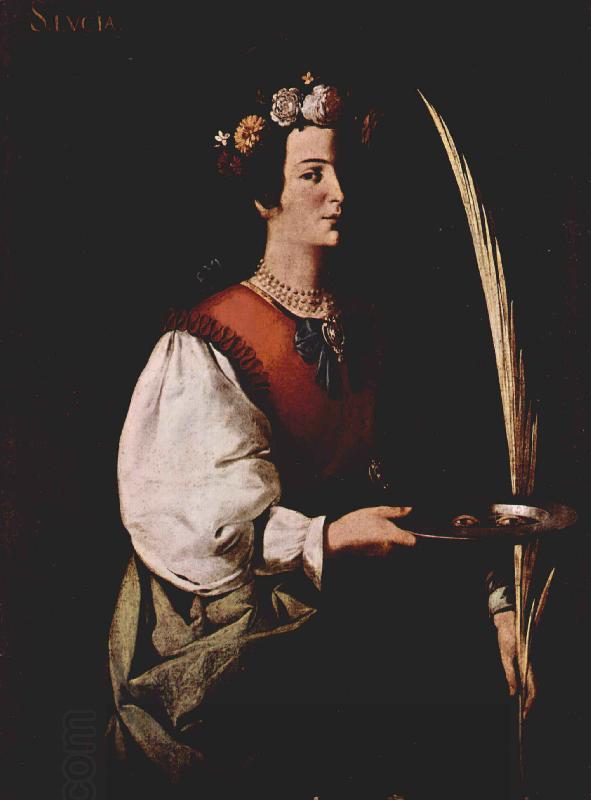 Francisco de Zurbaran Hl Lucia oil painting picture